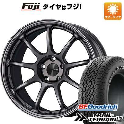 【新品国産5穴114.3車】 夏タイヤ ホイール4本セット 225/55R18 BFグッドリッチ トレールテレーンT/A ORBL エンケイ PF09 18インチ(送料無料)