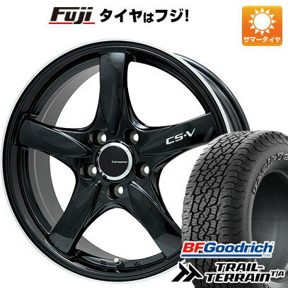 【新品国産車用5穴114.3】 夏タイヤ ホイール4本セット 225/65R17 BFグッドリッチ トレールテレーンT/A ORWL レアマイスター CS-V(グロスブラック/リムポリッシュ) 17インチ(送料無料)