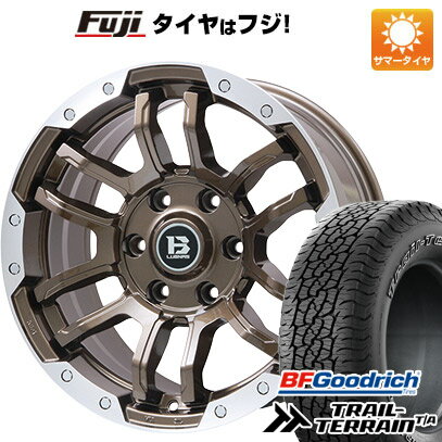 【新品国産6穴139.7車】 夏タイヤ ホイール4本セット 285/60R18 BFグッドリッチ トレールテレーンT/A ORBL ビッグウエイ B-LUGNAS FRD(ブロンズ/リムポリッシュ) 18インチ(送料無料)