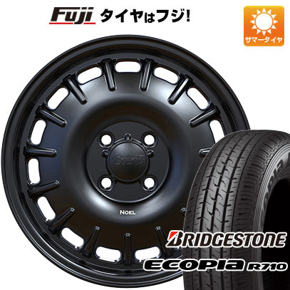 【新品】プロボックス/サクシード(160系) 夏タイヤ ホイール4本セット 155/80R14 ブリヂストン エコピア R710 88/86N オフビート バウンティコレクション ノエル 14インチ(送料無料)