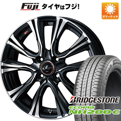 【新品 軽自動車】N-BOX タント スペーシア 夏タイヤ ホイール4本セット 165/55R15 ブリヂストン エコピア NH200 C WEDS ウェッズ レオニス VR 15インチ(送料無料)