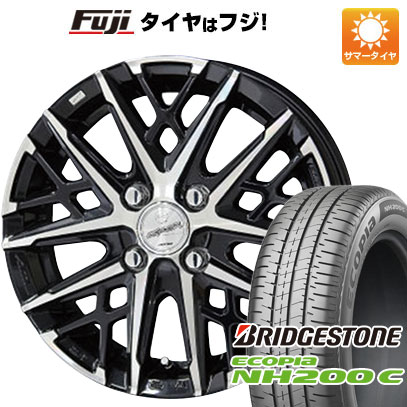 N-BOX タント スペーシア 夏タイヤ ホイール4本セット 165/55R15 ブリヂストン エコピア NH200 C 共豊 スマック グレイヴ 15インチ(送料無料)