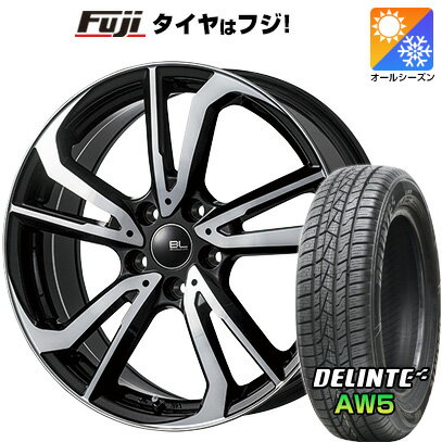 【送料無料】 205/60R16 16インチ BRANDLE-LINE ブランドルライン レツィオ パールブラックポリッシュ 6.5J 6.50-16 DELINTE デリンテ AW5 オールシーズン(限定) オールシーズンタイヤ ホイール4本セット