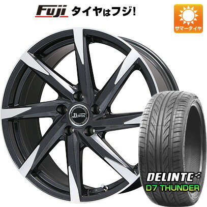 【新品国産5穴100車】 夏タイヤ ホイール4本セット 225/35R20 デリンテ D7 サンダー(限定) ビッグウエイ B-WIN ゼナート 8(ブラックポリッシュ) 20インチ(送料無料)