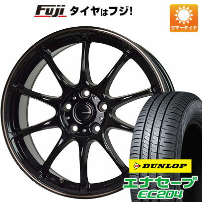 【新品国産5穴114.3車】 夏タイヤ ホイール4本セット 225/45R18 ダンロップ エナセーブ EC204 ホットスタッフ ジースピード P-07 18インチ(送料無料) サマータイヤ
