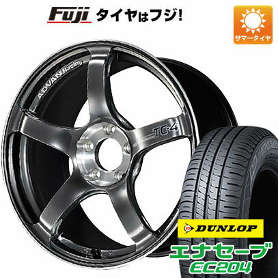 【新品国産車用5穴114.3】 夏タイヤ ホイール4本セット 225/45R18 ダンロップ エナセーブ EC204 ヨコハマ アドバンレーシング TC4 SE 18インチ(送料無料)