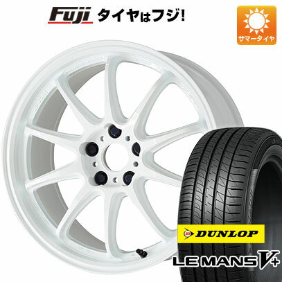 【新品国産5穴114.3車】 夏タイヤ ホイール4本セット 215/45R18 ダンロップ ルマン V+(ファイブプラス) ワーク エモーション ZR10 18インチ(送料無料)