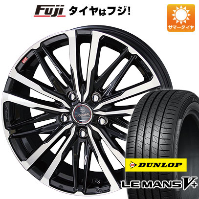 【新品国産5穴114.3車】 夏タイヤ ホイール4本セット 215/45R18 ダンロップ ルマン V+(ファイブプラス) 共豊 スマック クレスト 18インチ(送料無料) サマータイヤ