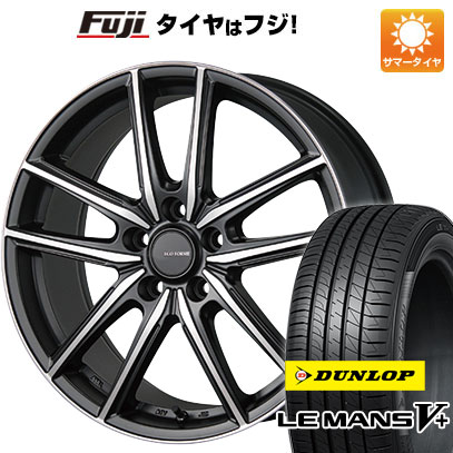 【新品国産車用5穴114.3】 夏タイヤ ホイール4本セット 225/45R18 ダンロップ ルマン V+(ファイブプラス) ブリヂストン エコフォルム CRS20 18インチ(送料無料)