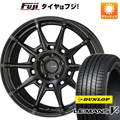 【新品国産5穴114.3車】 夏タイヤ ホイール4本セット 215/40R18 ダンロップ ルマン V+(ファイブプラス) 共豊 ガレルナ レフィーノ 18インチ(送料無料) サマータイヤ