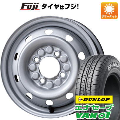 【新品 軽自動車】軽トラ 軽バン 夏タイヤ ホイール4本セット 145R12 ダンロップ エナセーブ VAN01 6PR トピー スチールホイル M74 12インチ(送料無料)