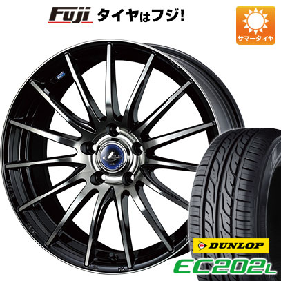 【新品国産5穴114.3車】 夏タイヤ ホイール4本セット 205/65R15 ダンロップ EC202L ウェッズ レオニス NAVIA 05 15インチ(送料無料)