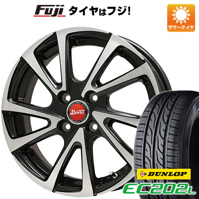 【新品 軽自動車】 夏タイヤ ホイール4本セット 155/65R13 ダンロップ EC202L ビッグウエイ B-WIN ヴェノーザ10 13インチ(送料無料)