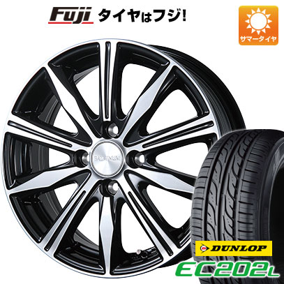 【新品 軽自動車】N-BOX タント スペーシア 夏タイヤ ホイール4本セット 165/55R15 ダンロップ EC202L ブリヂストン バルミナ K10 15インチ(送料無料)