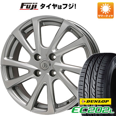 【新品国産4穴100車】 夏タイヤ ホイール4本セット 185/65R14 ダンロップ EC202L ブランドル E04 14インチ(送料無料)