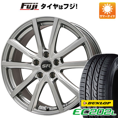 【新品国産5穴114.3車】 夏タイヤ ホイール4本セット 205/55R16 ダンロップ EC202L ブランドル N52 16インチ(送料無料)