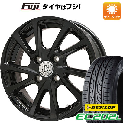 【新品国産5穴100車】 夏タイヤ ホイール4本セット 205/55R16 ダンロップ EC202L ブランドル E04B 16インチ(送料無料)