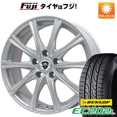【新品国産5穴114.3車】 夏タイヤ ホイール4本セット 215/60R16 ダンロップ EC202L ブランドル ER16 16インチ(送料無料) サマータイヤ