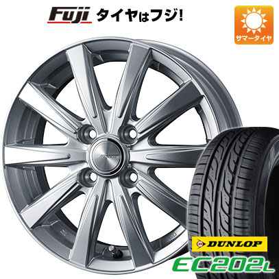 【新品国産4穴100車】 夏タイヤ ホイール4本セット 185/65R15 ダンロップ EC202L ウェッズ ジョーカー スピリッツ 15インチ(送料無料)