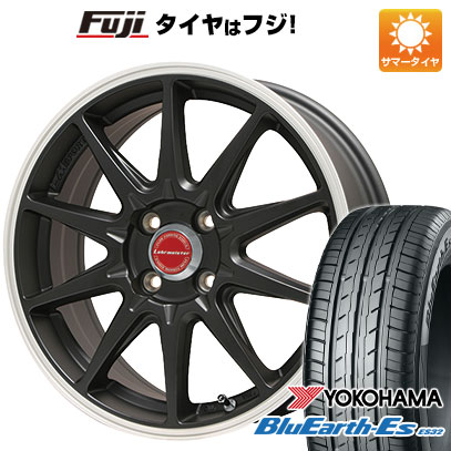 【新品 軽自動車】エブリイワゴン 夏タイヤ ホイール4本セット 165/60R14 ヨコハマ ブルーアース ES32 レアマイスター LMスポーツRS10(マットブラックリムポリッシュ) 14インチ(送料無料)