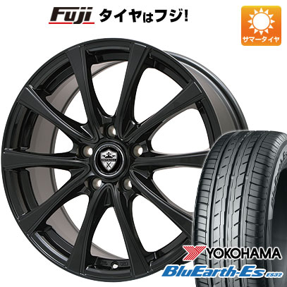 【新品】フリード 5穴/114 夏タイヤ ホイール4本セット 195/55R16 ヨコハマ ブルーアース ES32 エルベ エステローザ FSV 16インチ(送料無料)