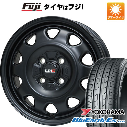 【新品 軽自動車】エブリイワゴン 夏タイヤ ホイール4本セット 165/60R14 ヨコハマ ブルーアース ES32 レアマイスター LMG OFF-STYLE(マットブラック) 14インチ(送料無料)