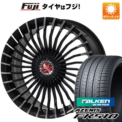 【新品国産5穴100車】 夏タイヤ ホイール4本セット 215/35R19 ファルケン アゼニス FK510 プレミックス グラッパ f30 (ブラックポリッシュ) 19インチ(送料無料) サマータイヤ