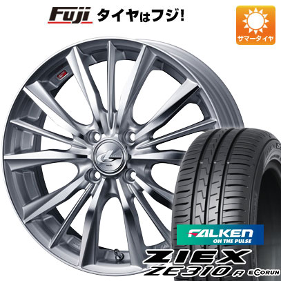 【新品国産4穴100車】 夏タイヤ ホイール4本セット 195/45R16 ファルケン ジークス ZE310R エコラン（限定） WEDS ウェッズ レオニス VX 16インチ(送料無料) サマータイヤ