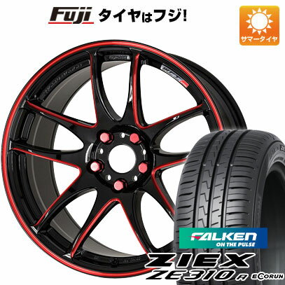 【新品国産5穴100車】 夏タイヤ ホイール4本セット 215/45R17 ファルケン ジークス ZE310R エコラン（限定） ワーク エモーション CR kiwami 17インチ(送料無料)