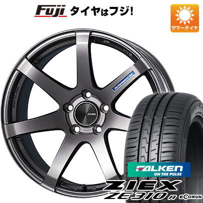 【新品国産5穴100車】 夏タイヤ ホイール4本セット 215/40R18 ファルケン ジークス ZE310R エコラン(限定) エンケイ PF07 18インチ(送料無料)