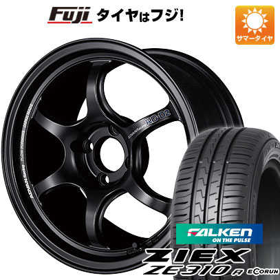 【新品国産4穴100車】 夏タイヤ ホイール4本セット 195/45R16 ファルケン ジークス ZE310R エコラン（限定） ヨコハマ アドバンレーシング RG-DII 16インチ(送料無料) サマータイヤ