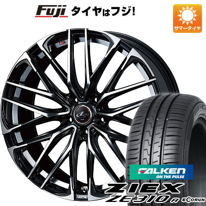 【新品国産5穴114.3車】 夏タイヤ ホイール4本セット 215/45R18 ファルケン ジークス ZE310R エコラン（限定） ウェッズ レオニス SK 18インチ(送料無料)