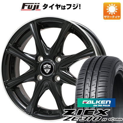 【新品国産4穴100車】 夏タイヤ ホイール4本セット 195/45R16 ファルケン ジークス ZE310R エコラン（限定） ブランドル ER16B 16インチ(送料無料) サマータイヤ