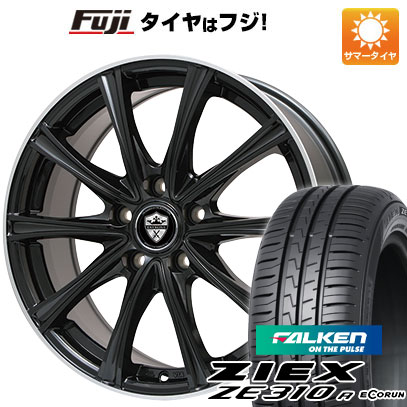 【新品国産4穴100車】 夏タイヤ ホイール4本セット 195/55R16 ファルケン ジークス ZE310R エコラン（限定） ブランドル ER16B 16インチ(送料無料)