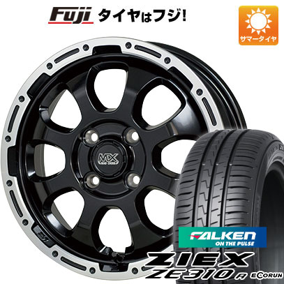 【新品国産4穴100車】 夏タイヤ ホイール4本セット 195/45R16 ファルケン ジークス ZE310R エコラン（限定） ホットスタッフ マッドクロス グレイス 16インチ(送料無料) サマータイヤ