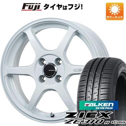 【新品国産4穴100車】 夏タイヤ ホイール4本セット 195/45R16 ファルケン ジークス ZE310R エコラン（限定） レアマイスター CS-V6(ホワイト) 16インチ(送料無料) サマータイヤ
