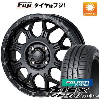 【新品国産4穴100車】 夏タイヤ ホイール4本セット 185/55R15 ファルケン ジークス ZE310R エコラン（限定） モンツァ HI-BLOCK ジェラード 15インチ(送料無料) サマータイヤ