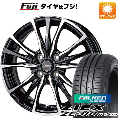 【新品国産4穴100車】 夏タイヤ ホイール4本セット 185/55R15 ファルケン ジークス ZE310R エコラン（限定） ホットスタッフ クロノス CH-110 15インチ(送料無料) サマータイヤ