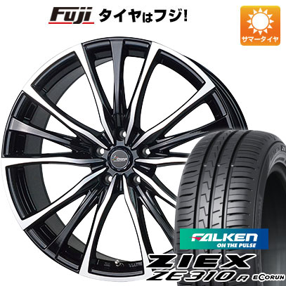 【新品国産5穴100車】 夏タイヤ ホイール4本セット 215/45R17 ファルケン ジークス ZE310R エコラン（限定） ホットスタッフ クロノス CH-110 17インチ(送料無料)