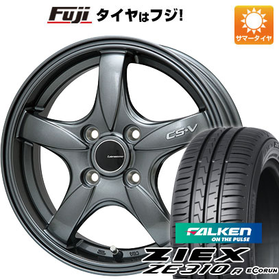 【新品国産4穴100車】 夏タイヤ ホイール4本セット 195/45R16 ファルケン ジークス ZE310R エコラン（限定） レアマイスター CS-V(ガンメタ) 16インチ(送料無料) サマータイヤ