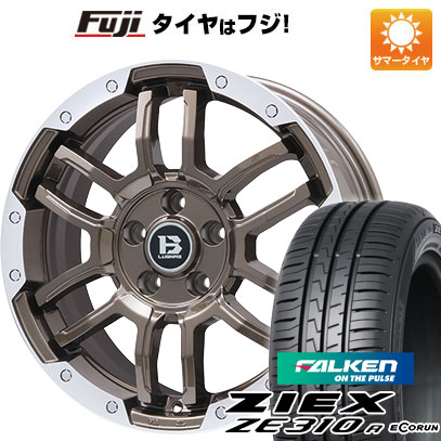 【新品国産5穴114.3車】 夏タイヤ ホイール4本セット 215/45R18 ファルケン ジークス ZE310R エコラン(限定) ビッグウエイ B-LUGNAS FRD(ブロンズ/リムポリッシュ) 18インチ(送料無料)