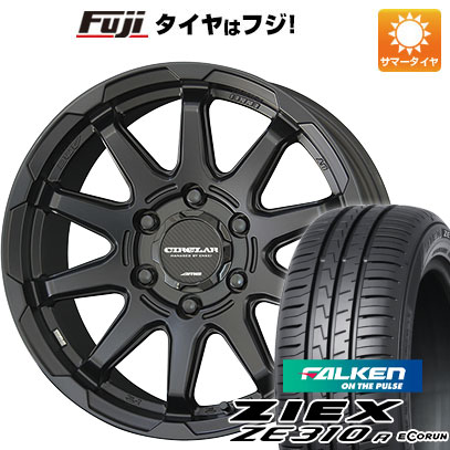【新品国産4穴100車】 夏タイヤ ホイール4本セット 195/45R16 ファルケン ジークス ZE310R エコラン(限定) 共豊 サーキュラー C10S 16インチ(送料無料) サマータイヤ