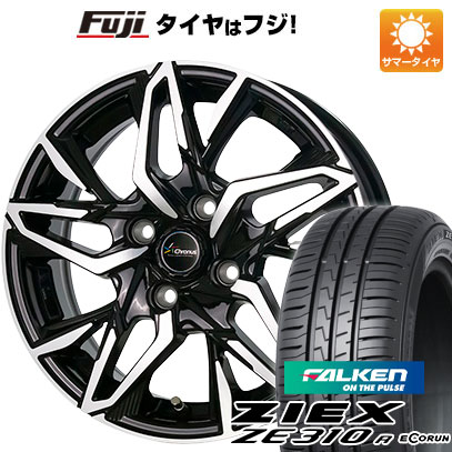 【新品国産4穴100車】 夏タイヤ ホイール4本セット 185/55R15 ファルケン ジークス ZE310R エコラン（限定） ホットスタッフ クロノス CH-112 15インチ(送料無料)