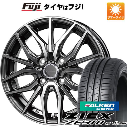 【新品国産4穴100車】 夏タイヤ ホイール4本セット 185/55R15 ファルケン ジークス ZE310R エコラン（限定） ホットスタッフ プレシャス アストM4 15インチ(送料無料) サマータイヤ
