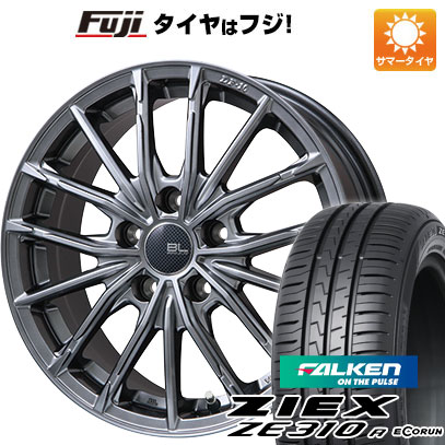 【新品国産5穴114.3車】 夏タイヤ ホイール4本セット 225/65R17 ファルケン ジークス ZE310R エコラン（限定） ブランドルライン DF-10M ハイパーグレー 17インチ(送料無料) サマータイヤ