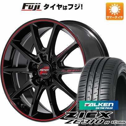 【新品国産5穴114.3車】 夏タイヤ ホイール4本セット 225/55R18 ファルケン ジークス ZE310R エコラン（限定） MID RMP レーシング R25 PLUS 18インチ(送料無料)