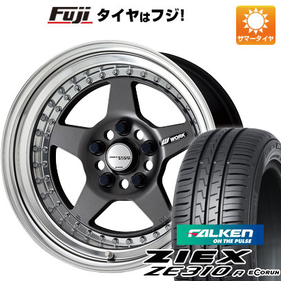 【新品国産4穴100車】 夏タイヤ ホイール4本セット 195/45R16 ファルケン ジークス ZE310R エコラン（限定） ワーク マイスター CR01 16インチ(送料無料)