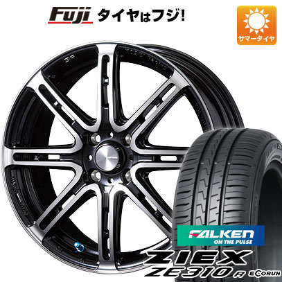 【新品国産車用4穴100】 夏タイヤ ホイール4本セット 195/45R16 ファルケン ジークス ZE310R エコラン(限定) コーセイ セネカ RP08 16インチ(送料無料)