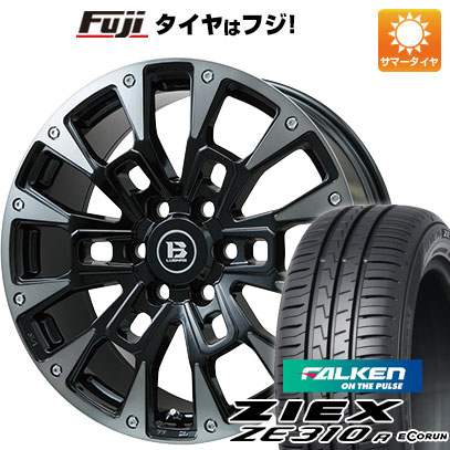 【新品国産5穴114.3車】 夏タイヤ ホイール4本セット 225/45R18 ファルケン ジークス ZE310R エコラン(限定) ビッグウエイ B-LUGNAS BRD(ブラックポリッシュ/ブラッククリア) 18インチ(送料無料)