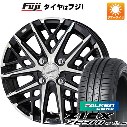 【新品国産4穴100車】 夏タイヤ ホイール4本セット 185/55R15 ファルケン ジークス ZE310R エコラン(限定) 共豊 スマック グレイヴ 15インチ(送料無料) サマータイヤ